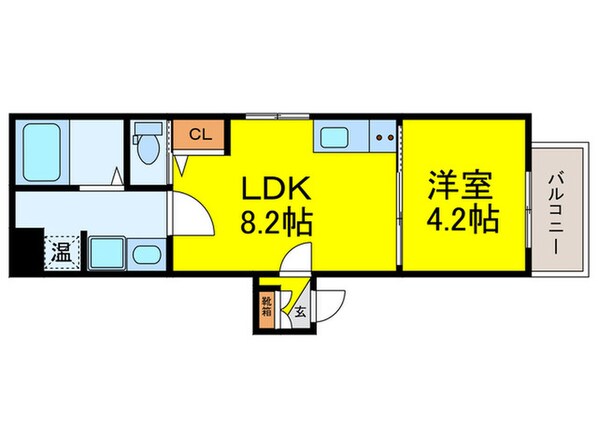 GRANDIR堺石津の物件間取画像